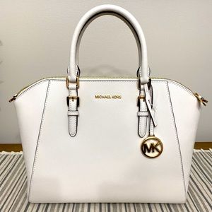 Michael Kors Large Ciara Saffiano Leather Satchel